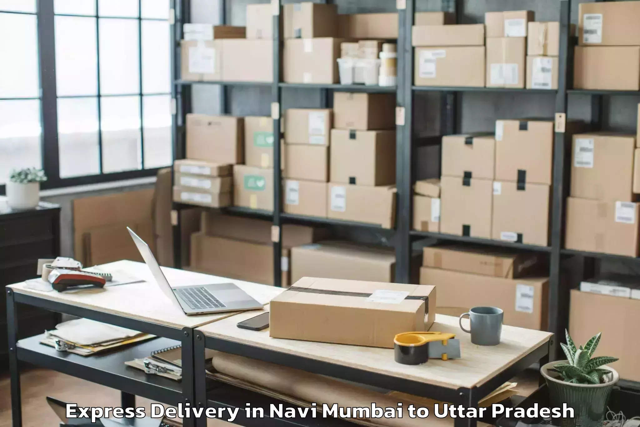 Book Your Navi Mumbai to Auraiya Express Delivery Today